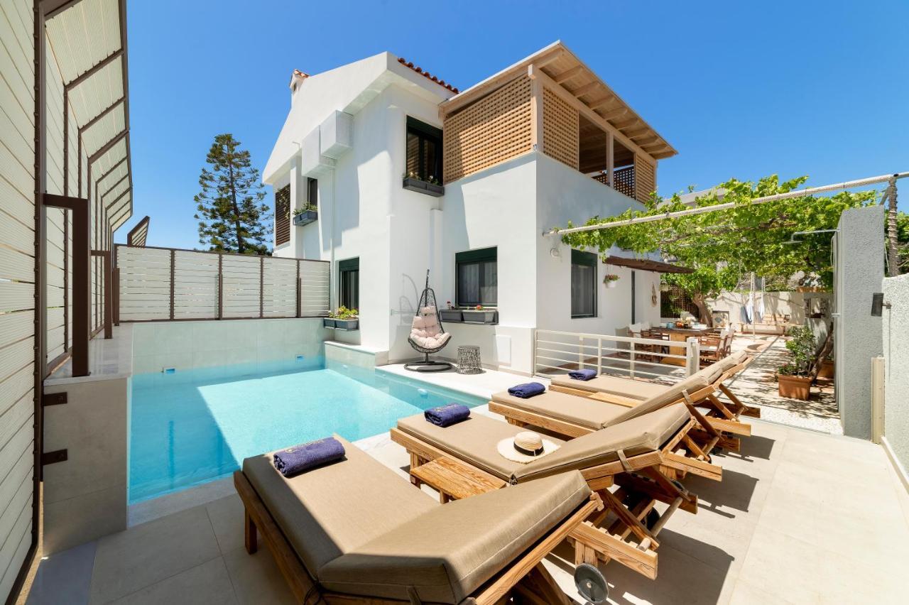 Paradisos luxury villas next to beach Koutsourás Exterior foto