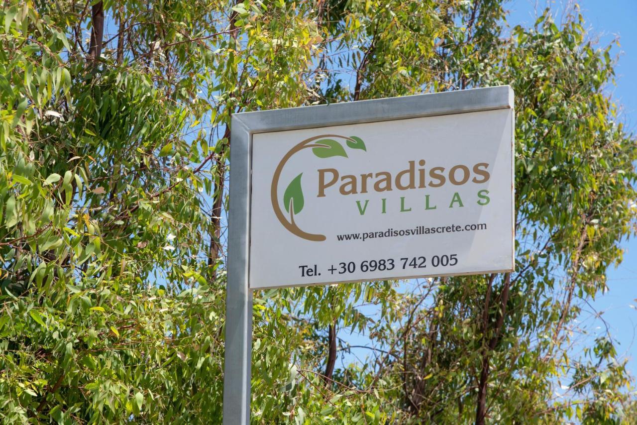 Paradisos luxury villas next to beach Koutsourás Exterior foto